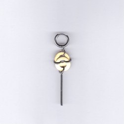 mono boucle Indus doré/argenté